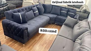 ucuz tul perde: Orijinal fabrik istehsalı künc divan dəsti - Model: künc (L-şəkilli) — 1