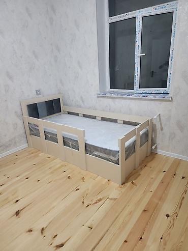 astara mebel: Uşaq/yataqxana üçün tək nəfərlik taxt çarpayı - Ölçü: təxmini 90x190 — 2