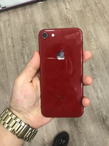 islenmis ventilator: IPhone 8, 64 ГБ, Красный, Отпечаток пальца