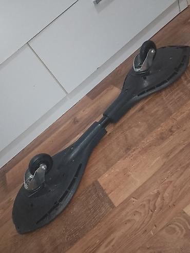 Trotineti, skejtbordovi i hoverbordovi: Ripstik/caster board sa dva točka – crveno-crni - Daska na dva — 6