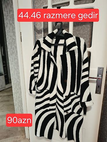 Qadın üst geyimləri seti 1) Zebra naxışlı uzun kardiqan/palto - Rəng