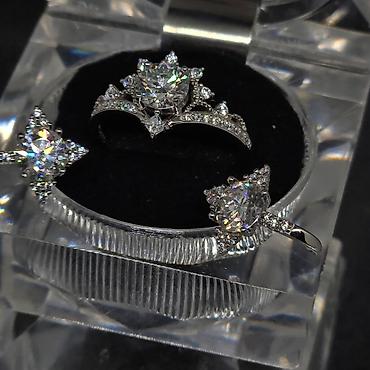 karat parfum: Dəstə daxildir: Sırğa, Üzük, Gümüş — 3