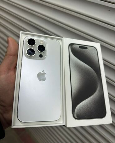 камера видеонаблюдения для дома с записью: IPhone 15 Pro, Колдонулган, 128 ГБ, White Titanium, Куту, 87 %