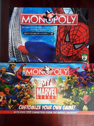 набор фишек для покера: Продается Монополия - Spider - Man и My Marvel Heroes. Издание 2006 г