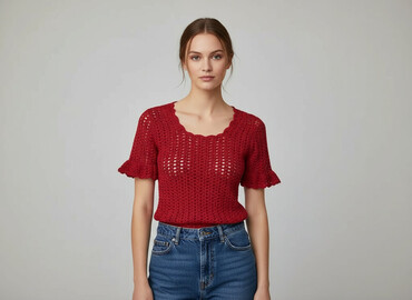 bluzka z dużym dekoltem: Women's blouse, size S