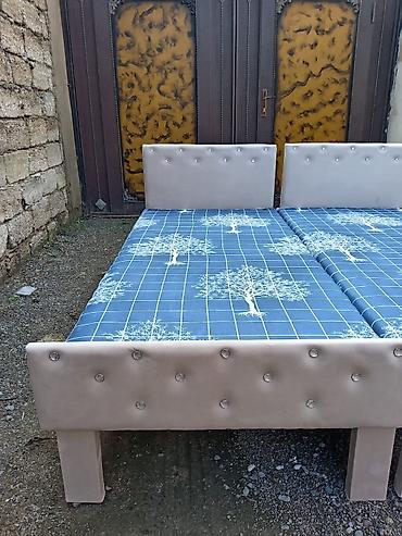 2 el mebel: Təzə çarpayılar. 2 metr uzunu eni 85. Taxtadan yıgılır ustu dikdən — 3