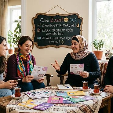 аренда авто для такси: Xanımlar üçün evdə əlavə gəlir imkanı! Xanımların bir araya gəlib — 1