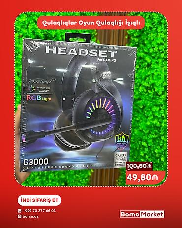 hi fi: Oyun qulaqlığı – HEADSET G3000 - RGB işıqlandırma (RGB flash lamp — 1