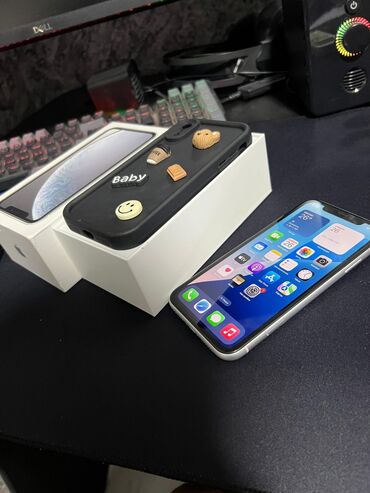 пошиф чехлов: IPhone Xr, Б/у, 128 ГБ, Белый, Чехол, Коробка, 79 %