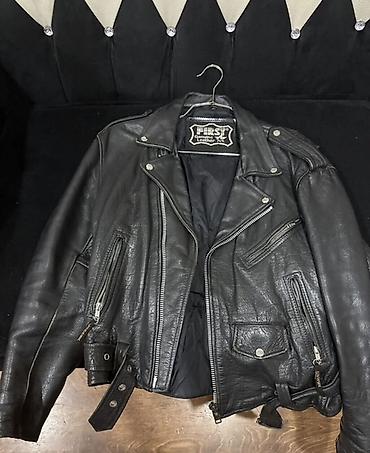 Moto geyim: FIRST Genuine Leather motosiklet gödəkcəsi – ölçü M. - Material — 1