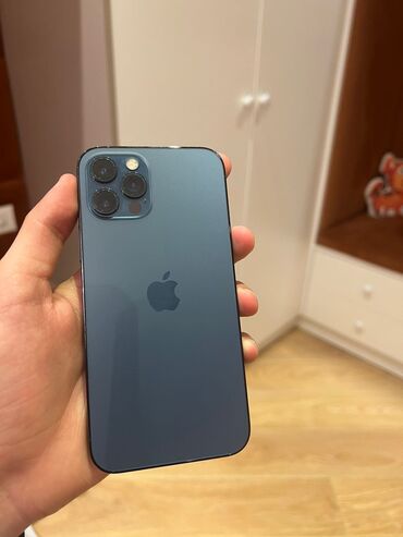 iphone 12 pro case: IPhone 12 Pro, 128 GB, Pacific Blue, Face ID