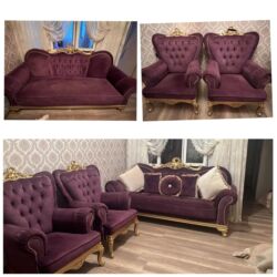 metbex divanlari ve qiymetleri: Б/у, Диван, 2 кресла, Без подьемного механизма, Нераскладной