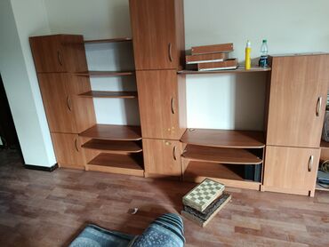 полки для телевизора: Гарнитур для зала, Б/у, Шкаф, Тумба под ТВ, Дерево, Самовывоз, Платная доставка