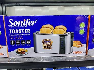Тостер Sonifer SF-6183 - Мощность: до 1500 Вт - Два широких слота