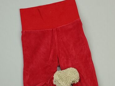 czerwona welurowa sukienka: Spodnie dresowe, Cool Club, 3-6 m, stan - Bardzo dobry