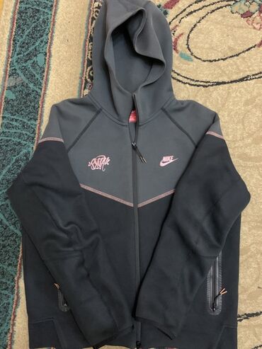 кожанный бомбер: Эркектердин толстовкасы, XL, Nike, Колдонулган, түсү - Боз, Өзү алып кетүү