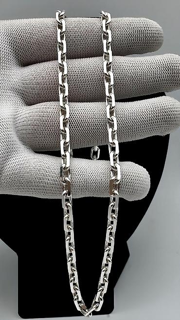 Серебряные цепочки: Якорная цепь 120 гр 55 см Ручная работа Делаю на Заказ Серебряные at lalafo.kg — 7 Серебряные цепочки: Якорная цепь 120 гр 55 см Ручная работа Делаю на Заказ Серебряные — 7