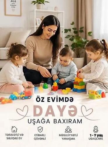 sumqayitda daye: Uşaqlara baxım xidməti – öz evimdə - 1–7 yaş arası uşaqlar üçün — 1