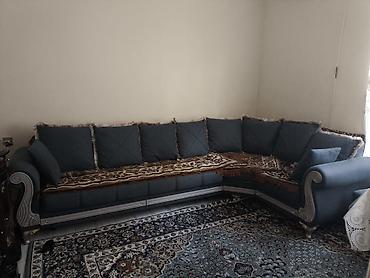 Divanlar: L–şəkilli yumşaq künc divan. Yeni kimidir. Çox az işlənib. Real — 1