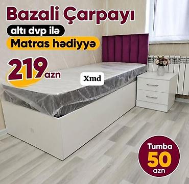 embawood dolablar: Bazalı tək nəfərlik çarpayı – altında DVP əsaslı saxlama bölməsi — 1