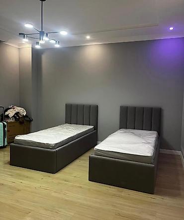 Односпальные кровати: Односпальная кровать, Новый, С мягким изголовьем, длина - 200 см — 3