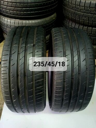 сапог шины: Шины 235 / 45 / R 18, Лето, Б/у, Пара, Легковые, Корея, Hankook