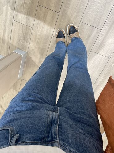 джинсы б у: Прямые, Средняя талия