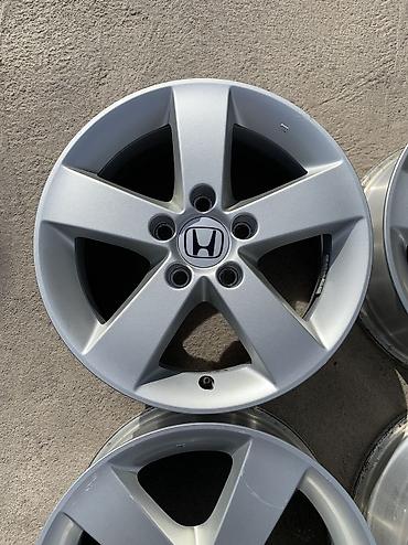 Диски: Литые Диски R 16 Honda, Комплект, отверстий - 5, Б/у — 2