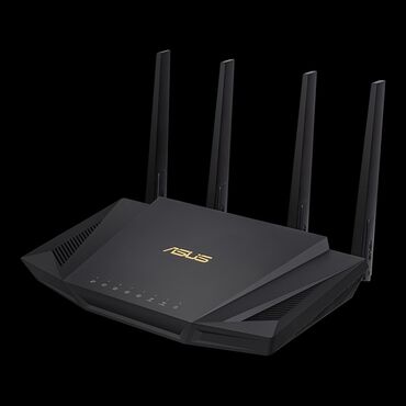 Модемы и сетевое оборудование: Wi-Fi6 роутер Asus RT-AX58U Двухдиапазонный маршрутизатор стандарта