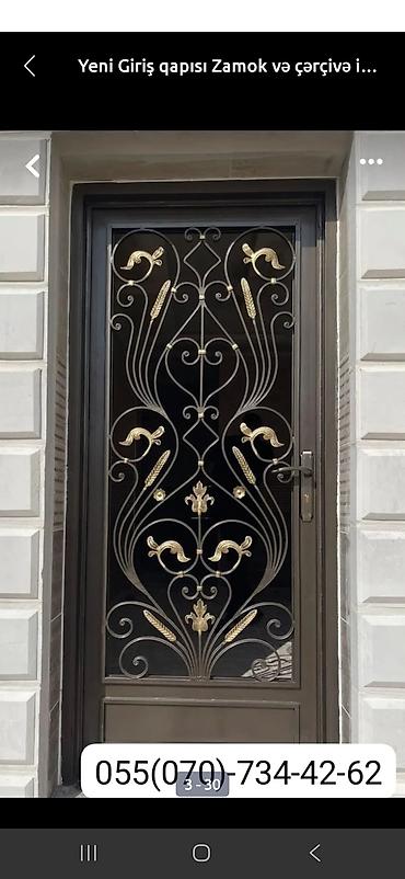 Giriş qapıları: Mənzil üçün Yeni Giriş qapısı Petlə ilə, Pulsuz quraşdırma, Ödənişli çatdırılma, Rayonlara çatdırılma, Ünvandan götürmə — 3