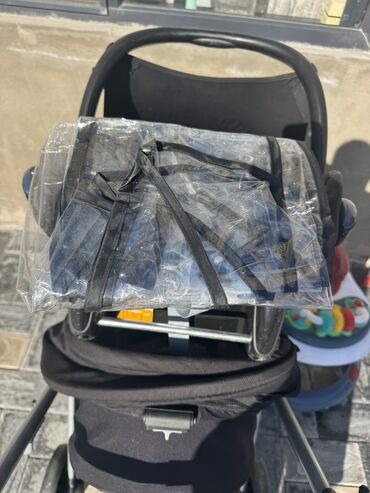 Коляски: Коляска, цвет - Черный, Б/у — 6