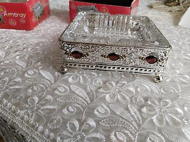 Пепельницы: Məhsul: Bəzəkli külqabı (qutuda) - Material: Şüşə içlik və — 5