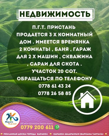 панельные дома частные цена: Үй, 50 кв. м, 2 бөлмө, Менчик ээси
