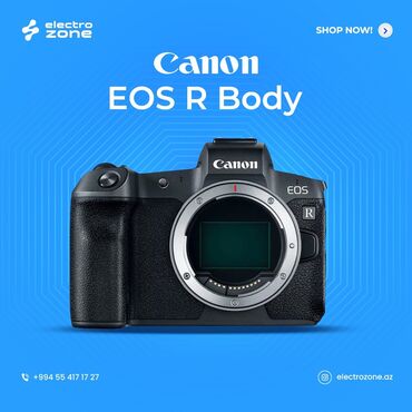 Fotokameralar: Canon EOS R Body - İlk tam çərçivəli güzgüsüz dəyişdirilə bilən