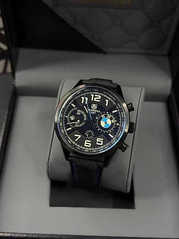Наручные часы: TAG Heuer Carrera GMT x BMW tərzində kişi qol saatı - Korpus: qara — 3