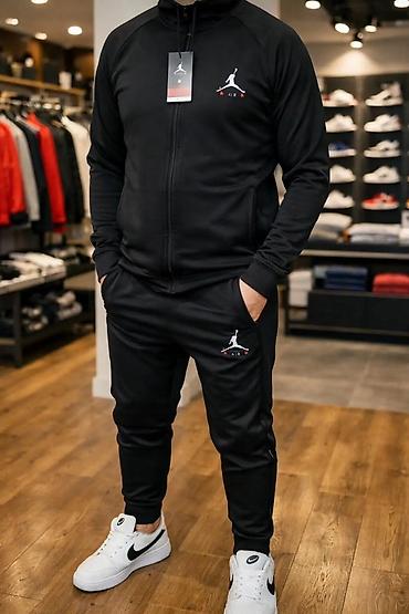 boho: Muški komplet trenerke – crna - Dvodijelni set: gornji deo sa — 1