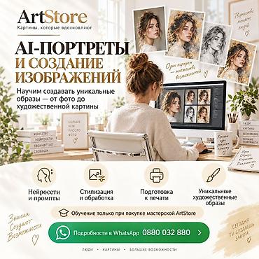 Басып чыгаруу: 🎨 ОБУЧЕНИЕ ИЗГОТОВЛЕНИЮ КАРТИН И AI-ПОРТРЕТОВ — ОТ ИДЕИ ДО ГОТОВОГО — 2