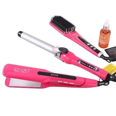 komidin: №: 6417 Məhsulun adı: Fen Enzo EN-3955W Rose 3-ü 1-də Peşəkar Saç — 1