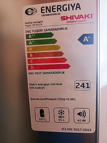 tap.az ucuz soyuducular: SHIVAKI ikikameralı soyuducu, model HD 341FN - Enerji sinfi: A+ - — 3