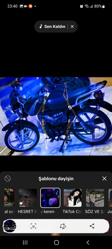 Motosikletlər: Tufan - 49, 80 sm3, 2024 il, 978 km