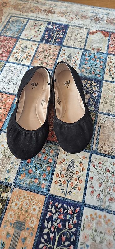 baletka: Yeni H&M qadın ballerina ayaqqabısı - Rəng: qara - Ölçü: 37 — 1