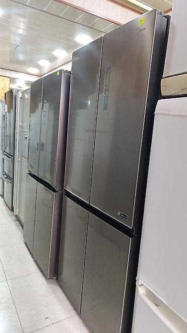 Midea dörd qapılı (French Door) soyuducu - Rəng: paslanmayan polad
