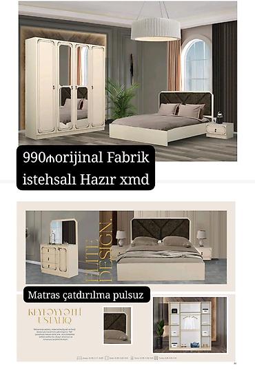 kamot qablari: Original fabrik istehsalı mebel dəstləri 1) Yataq otağı dəsti – 1400₼ — 9
