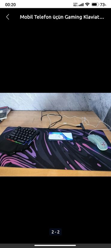 Ford: Kalviatura,mişka,mousepad,usb adaptor,telefonnan oyun oynamağ üçün