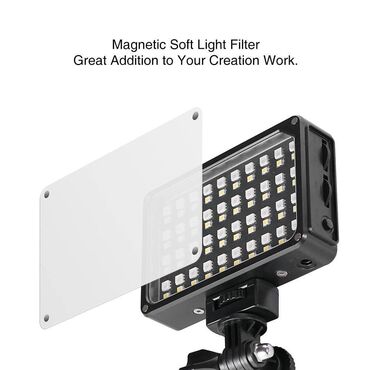 led işıq tripod: GVM 7S RGB LED On-Camera Video Light