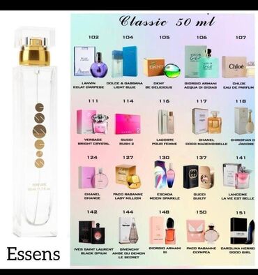 versace духи мужские оригинал цена: Essens — коллекция парфюмов Classic, флаконы по 50 мл. Доставка
