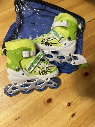 купить самокат в баку: Uşaq üçün tənzimlənən inline konki (roller skates) - Rəng: açıq