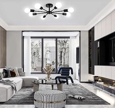 çubuqlar: Çılçıraq, 8 lampa, Metal — 2