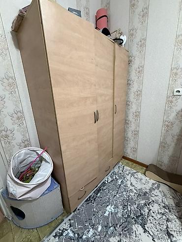 Шкафы: Трёхдверный платяной шкаф цвета светлый бук. - Конструкция: 3 — 3