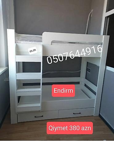 cehizlik mebel: Oğlan və qız üçün, Yeni, Çarpayı, Matras ilə, Siyirməli, Laminat — 4